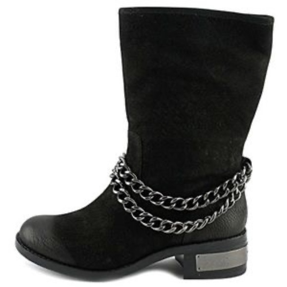 Vince Camino Wentra Leather Mid Calf Boot Black